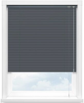 Алюминиевые горизонтальные жалюзи темно-серые Лента 25x0.18, 1884