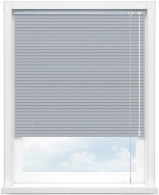Алюминиевые горизонтальные жалюзи светло-серые Лента 25x0.18, 1853