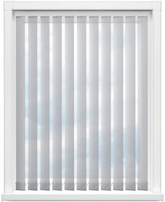 Тканевые вертикальные жалюзи СКРИН 5% 1604 светло-серый однотонный 89 мм