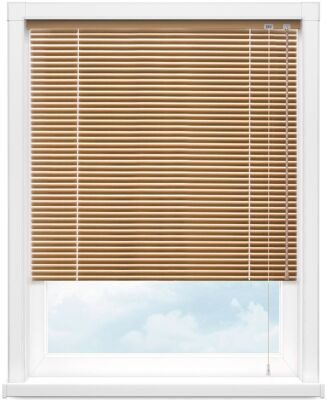 Алюминиевые горизонтальные жалюзи светло-коричневые Лента 25x0.18, 6020