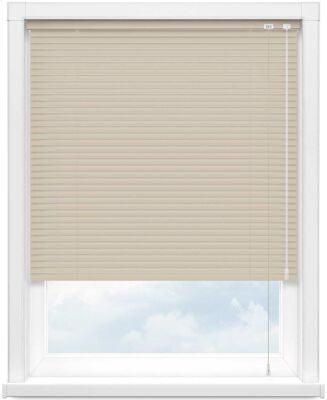 Алюминиевые горизонтальные жалюзи светло-бежевые Лента 25x0.18, 2403